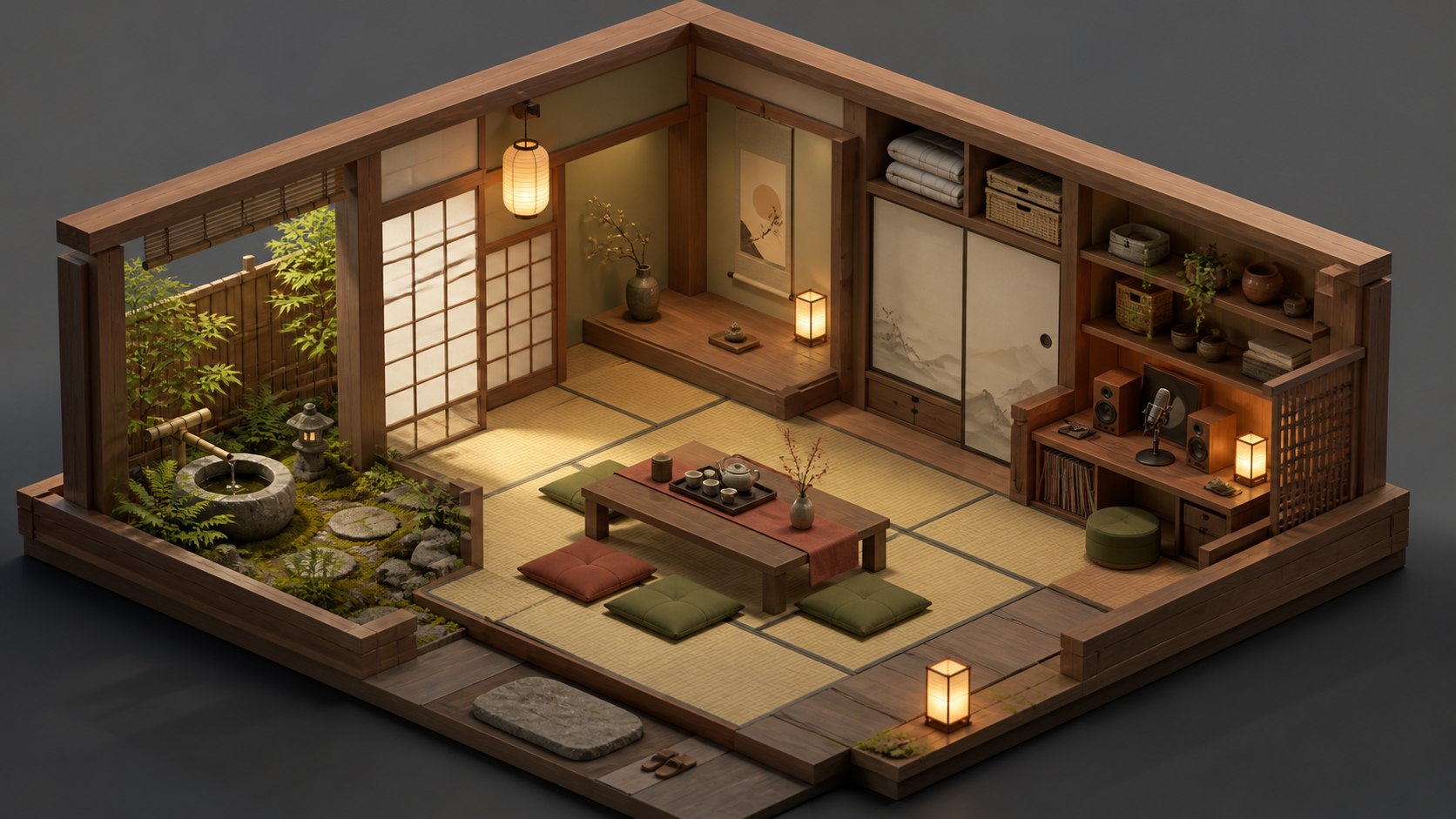 Japanese Quiet House: 03 / Tatami tea room