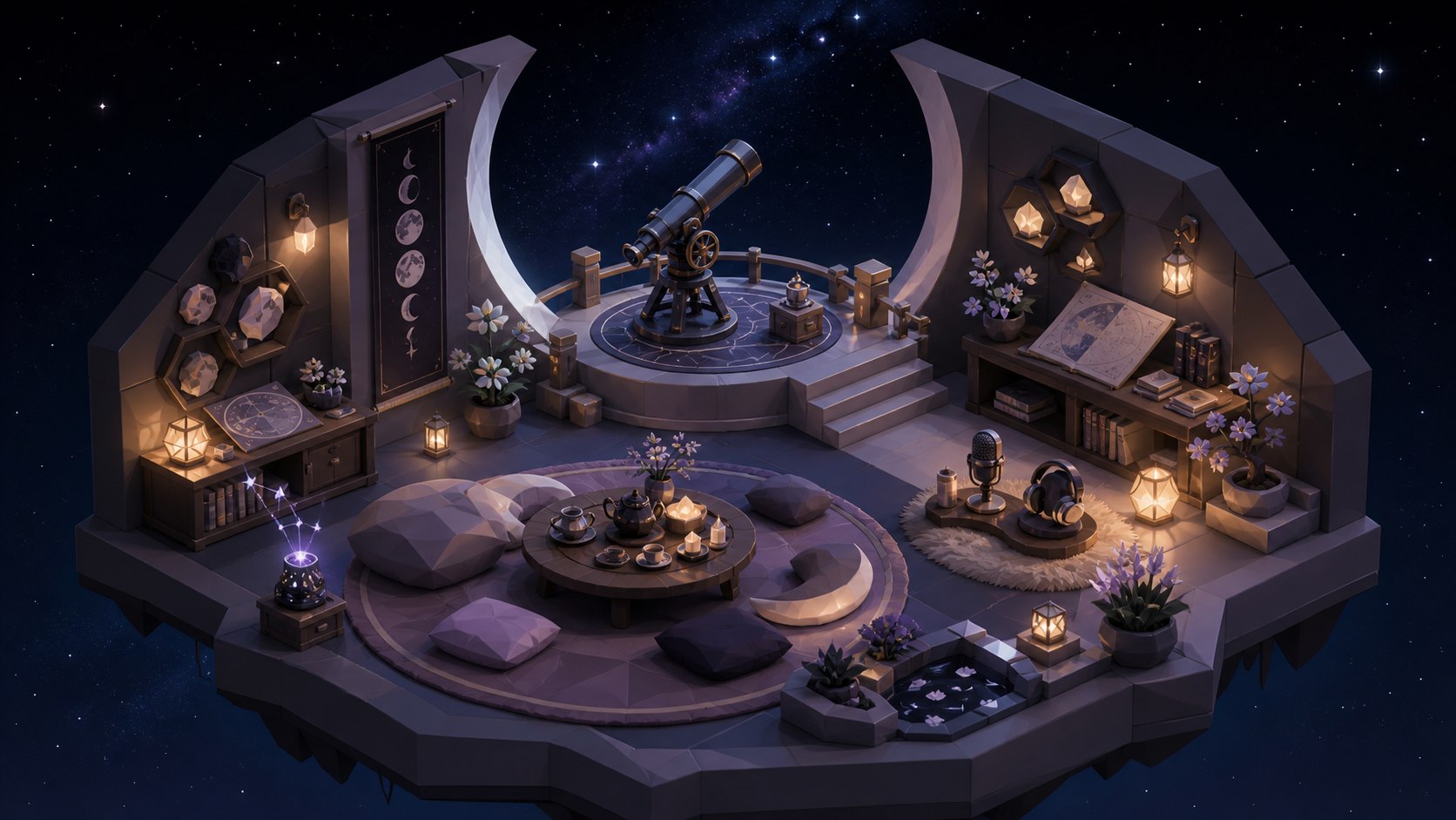 Starlight Observatory: 03 / Moon garden lounge