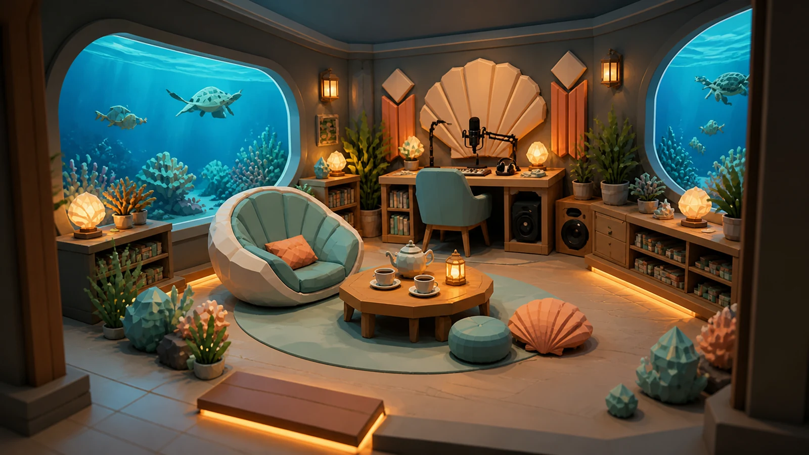 Ocean Sanctuary from a perspective camera