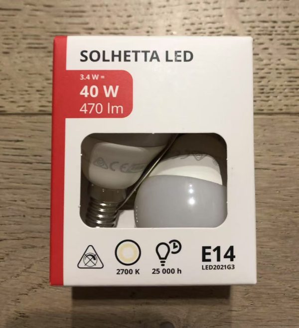 OLD IKEA SOLHETTA LED bulb E14 3.4W | 二手灯泡 E14 3.4W