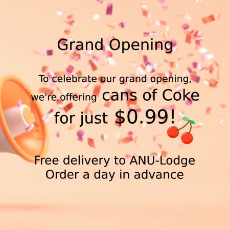 Lunch Or Dinner - Free Drinks & Fruit &Delivery to ANU Lodge（Order Ahead for Tomorrow）