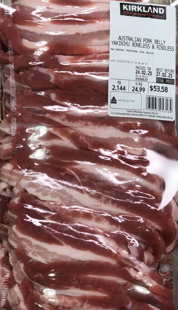 Costco-澳大利亚五花肉烤肉（无骨无皮）Australian Pork Belly Yakiniku (Boneless & Rindless)🥩🔥