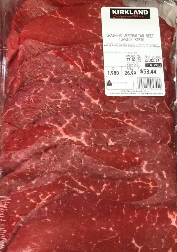 Costco-澳大利亚谷饲牛肉上排 GRATNFED AUSTRALIAN BEEF TOPSIED STEAK🥩🔥